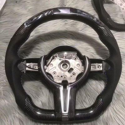 Volante de fibra de carbono BMW con cuero perforado para M3 M5 F20 F22 F30 F31 F36