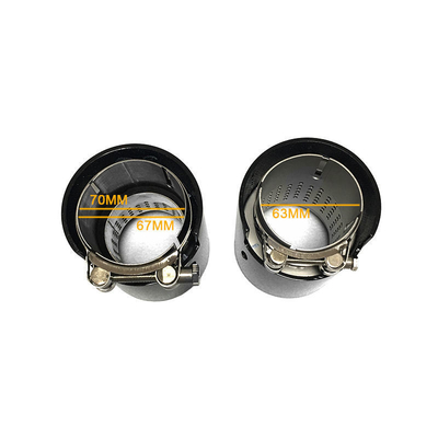 Punta del amortiguador del tubo de escape trasero de fibra de carbono para BMW Serie M 1234567 Modificación