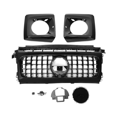 Productos de afinación Grilla del parachoques delantero ABS Brillante Negro Para Mercedes Benz Clase G W464 2019