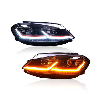 Experimenta los últimos faros secuenciales de estilo 7.5 tipo LED para VW Golf Mk7 2013-2020