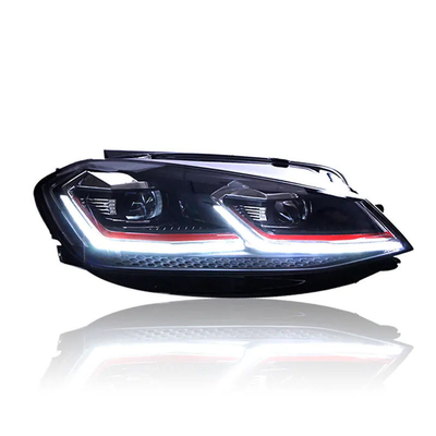 Experimenta los últimos faros secuenciales de estilo 7.5 tipo LED para VW Golf Mk7 2013-2020