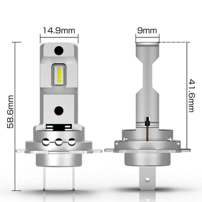 Bulbos de faros LED de alta potencia para automóviles Duración de vida 50000 horas Temperatura del color 6000K