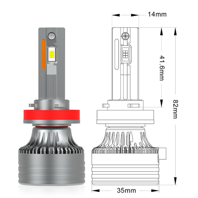 Proyectores LED IP65 impermeables para automóviles universales H1 H4 H19 H7 H18 H8 H11 9005 9006 9012