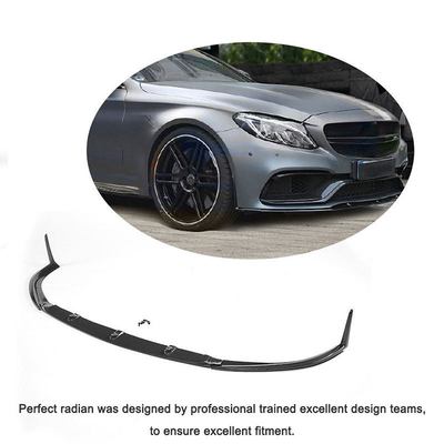 Parche delantero de fibra de carbono labio delantero para Mercedes Benz C63 AMG de 2 puertas 2015-2019 100% probado