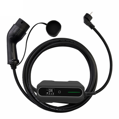 Estación de carga de la batería del vehículo eléctrico Cargador de vehículos eléctricos portátil Modo 2 IEC 62196 AC rápido 8A-16A