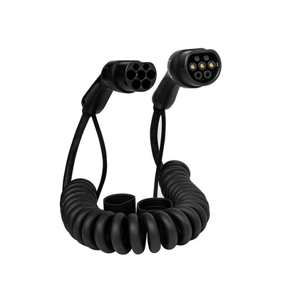 Mercado europeo Cable de carga para vehículos eléctricos de tipo 2 a tipo 1 con un rango de temperatura de -30 oC a 50 oC