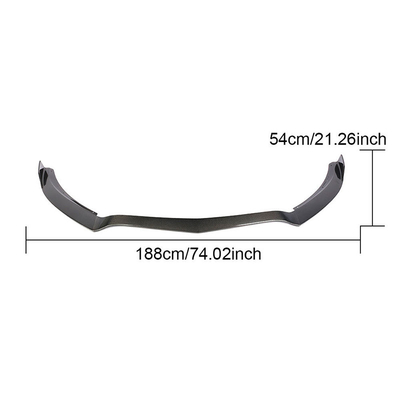 194*62*13CM GT Fibra de carbono Labio delantero para Mercedes Benz AMG GTR 2016-2018 Parachoques delantero