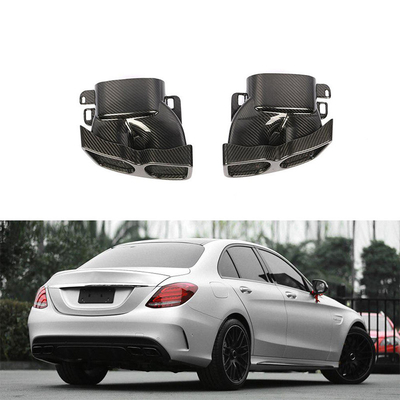 Otros años tuberías de escape de fibra de carbono seca W205 para Mercedes Benz W213 W218 W222 GLE GLC CLA 2019