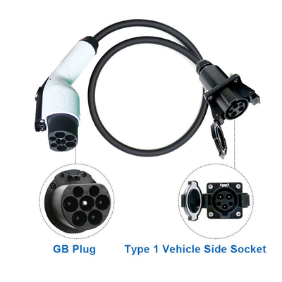 Estación de carga de automóviles eléctricos Adaptador J1772 a GBT 32A 250V AC Temporalidad de funcionamiento 30 50