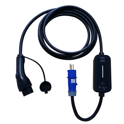 Cargador de vehículos eléctricos portátiles GBT Tipo1/Tipo2 Vehículos eléctricos con corriente ajustable 16A/32A