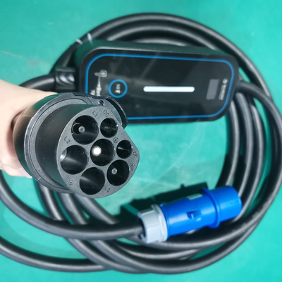 Cargador de vehículos eléctricos portátiles GBT Tipo1/Tipo2 Vehículos eléctricos con corriente ajustable 16A/32A