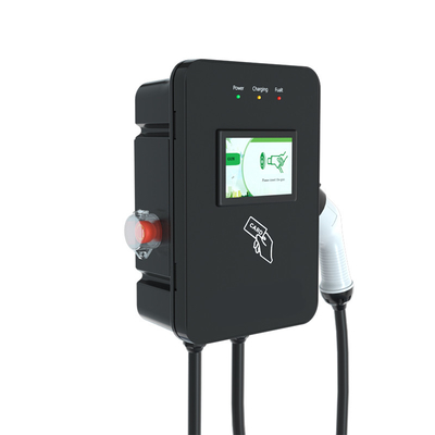 Equipo de carga de vehículos eléctricos de 7 kW con pantalla táctil estándar europeo