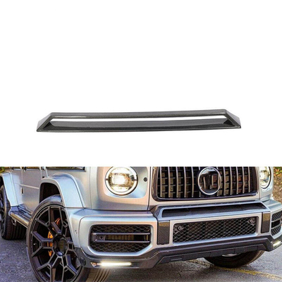 Revestimientos de ventilación de la rejilla del parachoques delantero de fibra de carbono para Mercedes Benz W463 W464 G55 G63 Amg 2019 2020