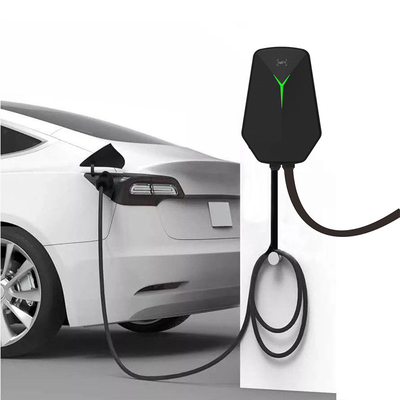 Wallbox Tipo 2 EV Cargador de pared 32A 400V Estación de carga de corriente alterna Punto de carga 7KW Parking