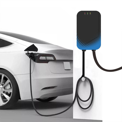 3Estación de carga eléctrica de pantalla LCD de 5 pulgadas con soporte de aplicaciones y potencia de salida de 7 kW