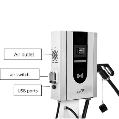 Tipo GBT cargador rápido para vehículos eléctricos cargador de pared de corriente continua con corriente nominal 0-200A potencia de salida 20kW