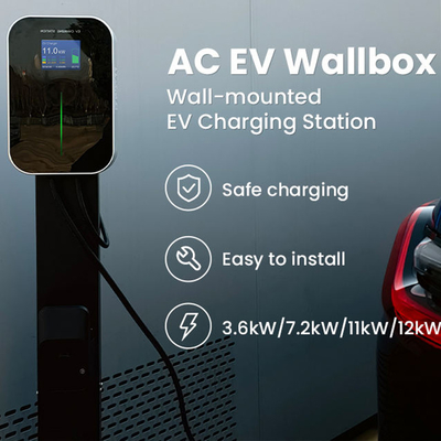 IP66 Estaciones de carga instaladas en el suelo de 16A de 3 fases a prueba de agua para cargadores de vehículos eléctricos de 11 kW