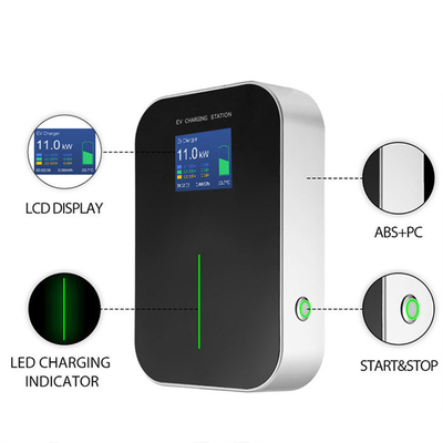 IP66 Estaciones de carga instaladas en el suelo de 16A de 3 fases a prueba de agua para cargadores de vehículos eléctricos de 11 kW
