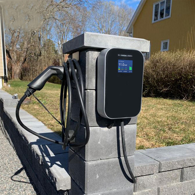 IP66 Estaciones de carga instaladas en el suelo de 16A de 3 fases a prueba de agua para cargadores de vehículos eléctricos de 11 kW