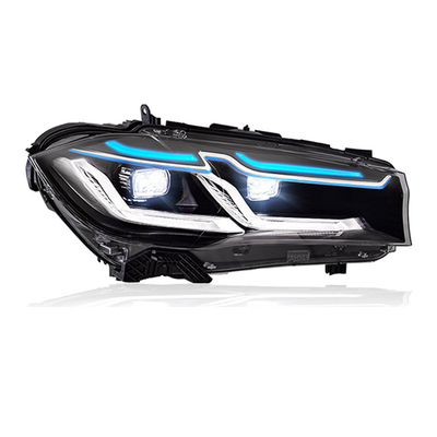 Luz de marcha diurna LED modificada con señal de giro LED, conjunto de faros LED F15 14-18 BMW X5