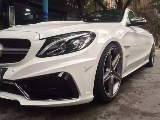 Kit de cuerpo de estilo para Mercedes W205 Clase C Frente parachoques traseros parachoques Fenders faldas laterales