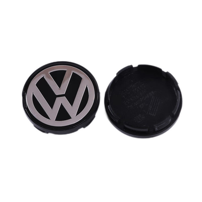 Cubierta central de ruedas de automóviles de color negro azul de 68 mm para decoración de plástico de Volkswagen