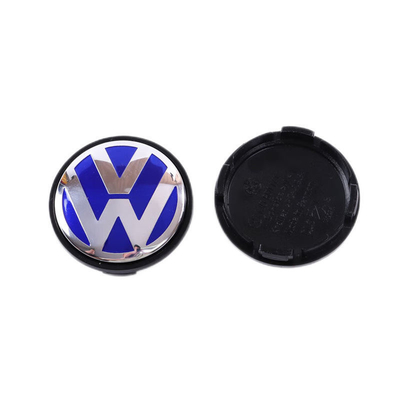 Volkswagen Car Wheel Center Cover en plástico 68mm 56mm con diseño azul personalizado