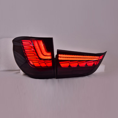 Luz de cola del volante con agua de flujo LED a escala de dragón dinámico para BMW X5 2014-2018 Aplicable