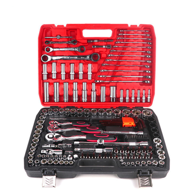 Reparación de automóviles 151PCS Caja de herramientas de automóviles 12pt 6pt Conjuntos de herramientas de conexión Kit de herramientas de reparación de automóviles