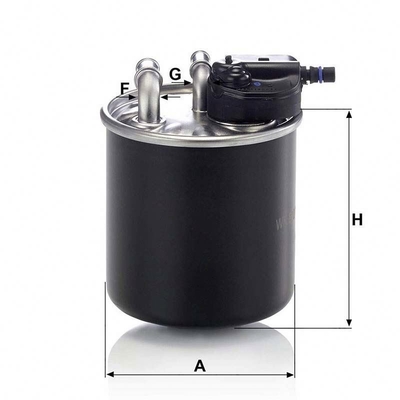 Filtros de combustible para motores de automóviles WK820/15 para Mercedes Benz en otro color negro