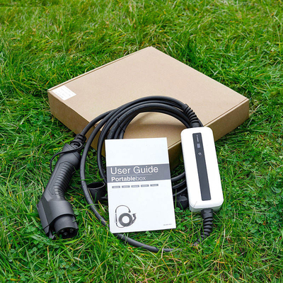 Caja de cargador de automóviles eléctricos CEE Plug Cargador de EV portátil OEM con corriente de salida de 16A 3.6kW