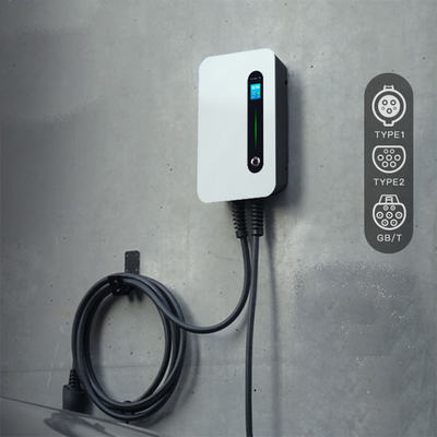 Cargador de automóvil eléctrico de 32A 7KW para Tesla Interface Standard Performance montado en la pared