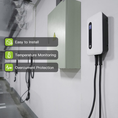 Cargador de automóvil eléctrico de 32A 7KW para Tesla Interface Standard Performance montado en la pared