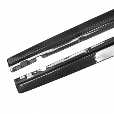 220*15*17cm Fibra de carbono de las faldas laterales de extensión para Mercedes-Benz Clase C W205 C205 C200