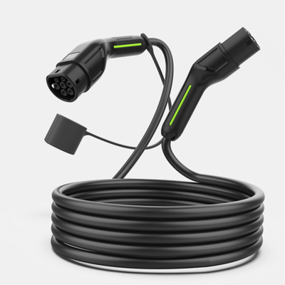 Cable de carga de tipo 2 con voltaje de funcionamiento de 480V AC 3 Fase Mode3 EV Charger 22KW