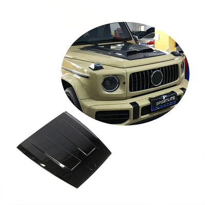 2019- Cobertura del motor del capó de fibra de carbono para Mercedes-Benz Clase G500 G550 AMG W463