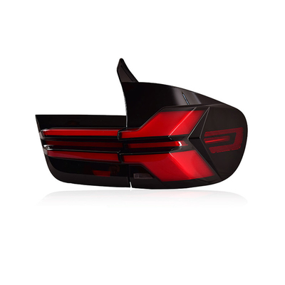 Ensamblaje de luces de cola de dirección con agua de flujo LED modificado para BMW X5 07-13 Modelo antiguo E70
