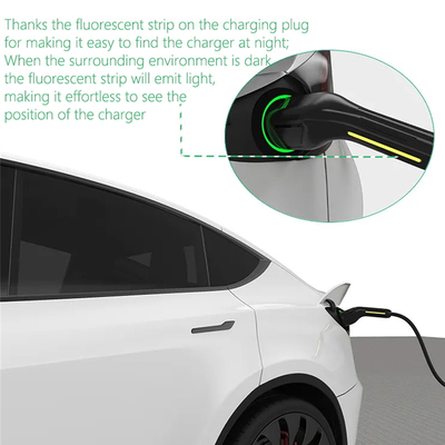 Sistema de carga de vehículos eléctricos portátiles de nivel 2 tipo 1