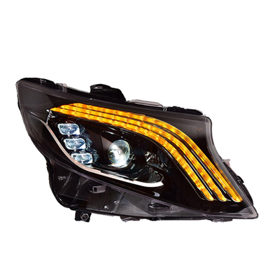 Ensamblaje de faros LED de 12 V para Mercedes-Benz Vito Modificado estilo Maybach DRL Incluido
