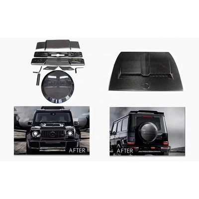 Kit de carrocería de fibra de carbono seca para Mercedes-Benz Clase G W464 W463 G63