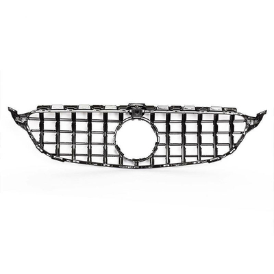 100*25*38 cm ABS Parrilla delantera de malla para parachoques Parrilla delantera para Mercedes Benz Clase C W205