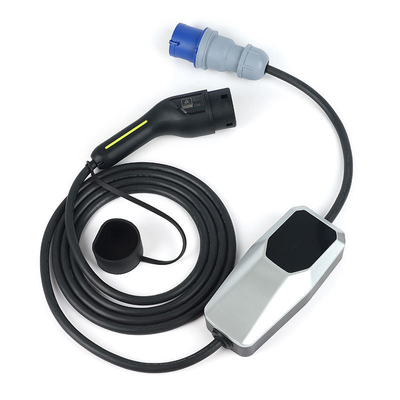 Cargador EV portátil de fase única con corriente de salida 6A-8A-10A-13A-16A-20A-24A-32A