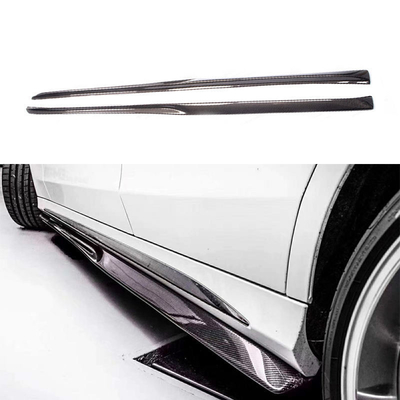 225*20*24cm Protección lateral de fibra de carbono para Mercedes Benz W205 C205 Sport