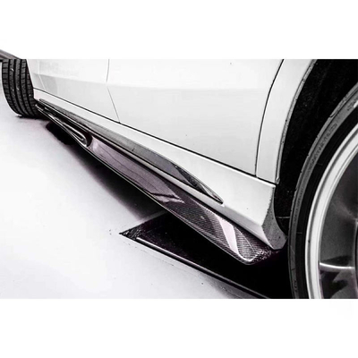 225*20*24cm Protección lateral de fibra de carbono para Mercedes Benz W205 C205 Sport