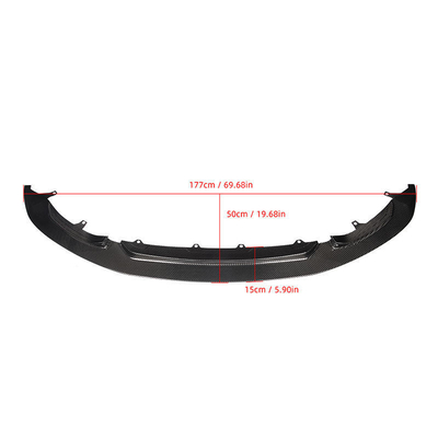 Brillo Negro M-por GT4 Estilo Fibra de carbono labio delantero para BMW M4 M3 F80 F82 Labio para parachoques 2014
