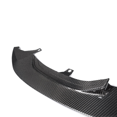 Brillo Negro M-por GT4 Estilo Fibra de carbono labio delantero para BMW M4 M3 F80 F82 Labio para parachoques 2014