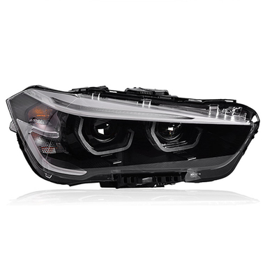 12V ensamblaje de faro de cuchara modificada luz diurna de funcionamiento LED lente láser para BMW X1