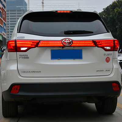 2015-2017 Año aplicable Luz trasera LED continua modificada para Toyota Highlander