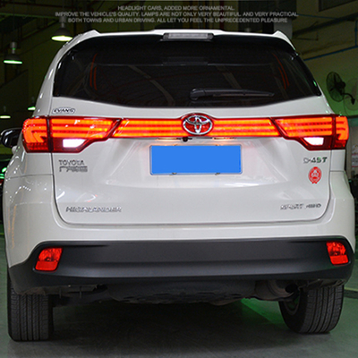 2015-2017 Año aplicable Luz trasera LED continua modificada para Toyota Highlander