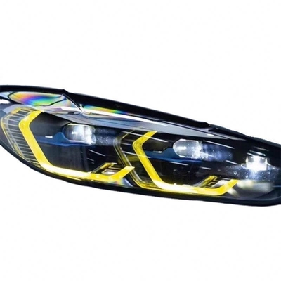 Conjunto de paneles de módulos LED de DRL amarillo limón para BMW M3 G80 M4 G82 Accesorios para automóviles de faros láser